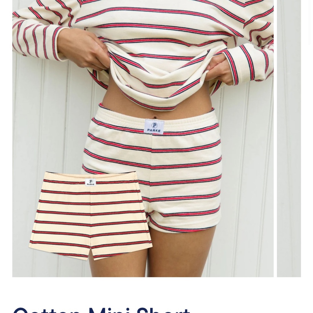 Parke SET in firecracker stripe both medium